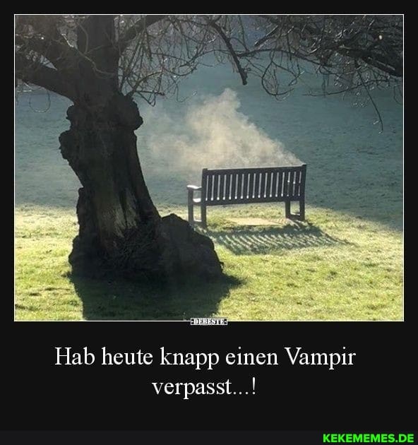 Hab heute knapp einen Vampir verpasst...!