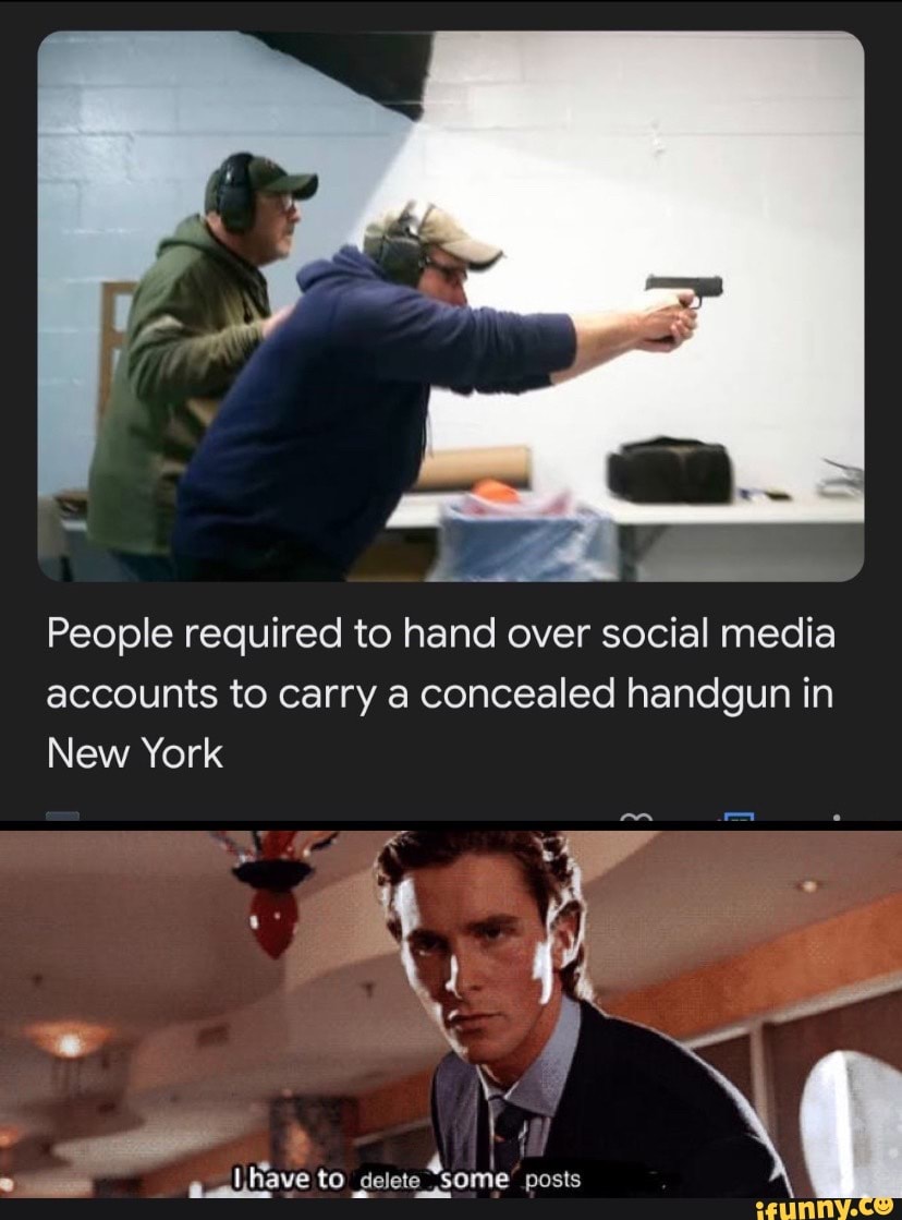People required to hand over social media accounts to carry a concealed