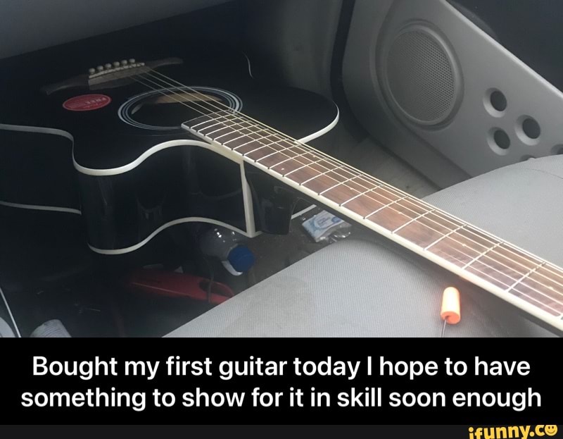 Bought my first guitar today I hope to have something to show for it in skill soon enough - Bought my first guitar today I hope to have something to show for it in skill soon enough