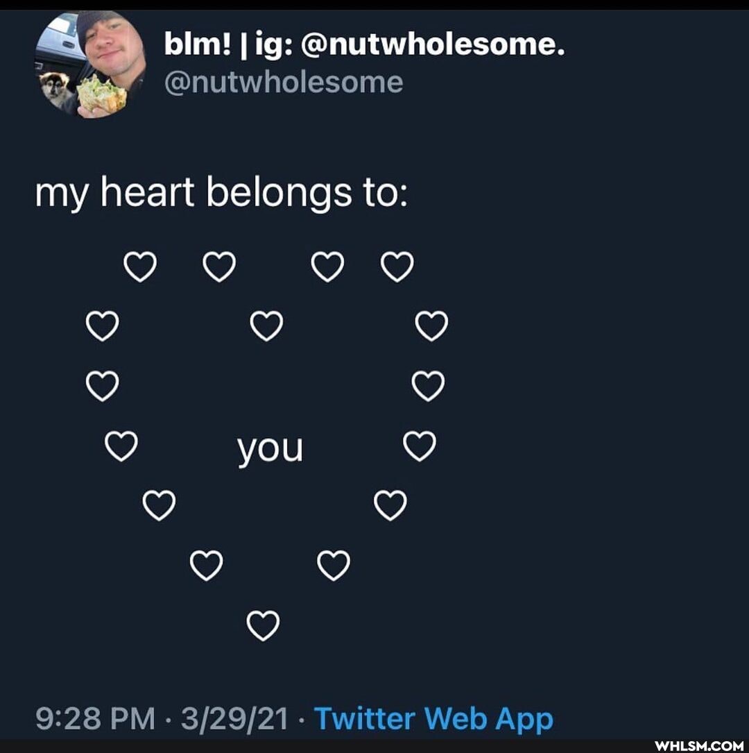 @nutwholesome.
@nutwholesome
my heart belongs to:
you