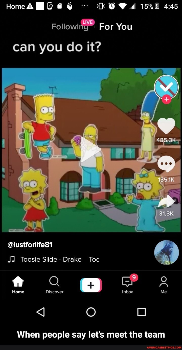 HomeAMG
For You
can you do it?
@lustforlife81
JJ Toosie Slide -Drake Toc
Home Discover Inbox Me
Home Discover Inbox.
When people say let's meet the team - When people say let's meet the team