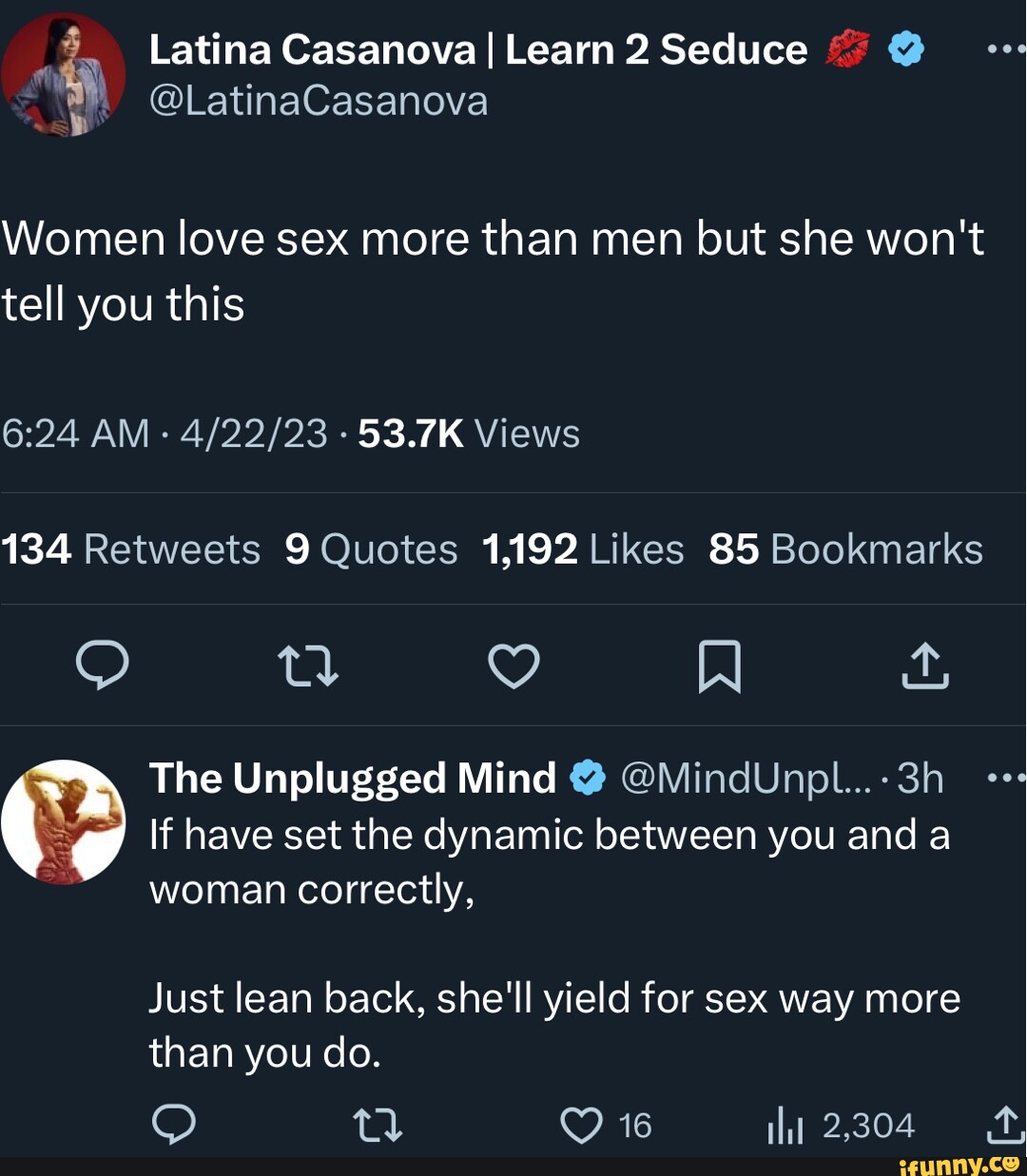 3 Latina Casanova I Learn 2 Seduce Latinacasanova Women Love Sex More Than Men But She Won