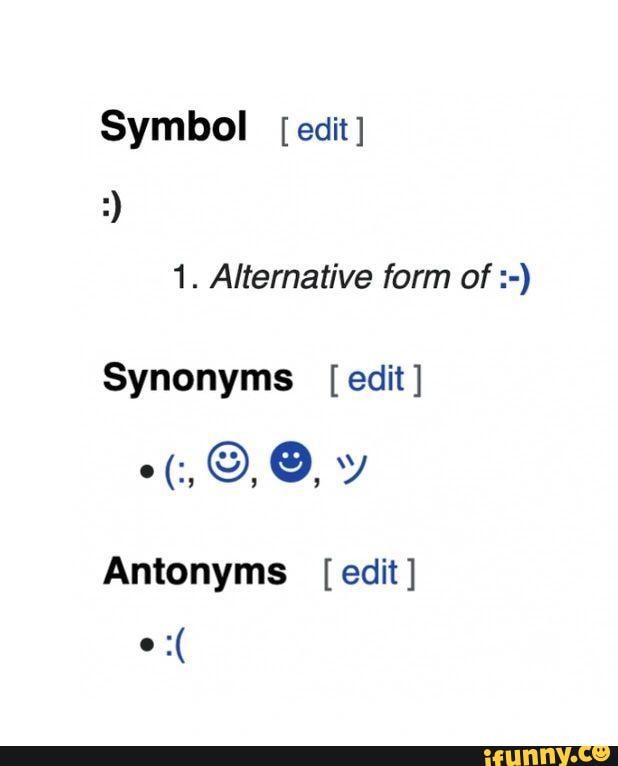 symbol-edit-1-alternative-form-of-synonyms-edit-e-antonyms