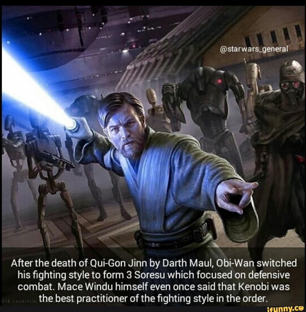 After the death of QuiGon Jinn by Darth Maul, ObiWan switched his