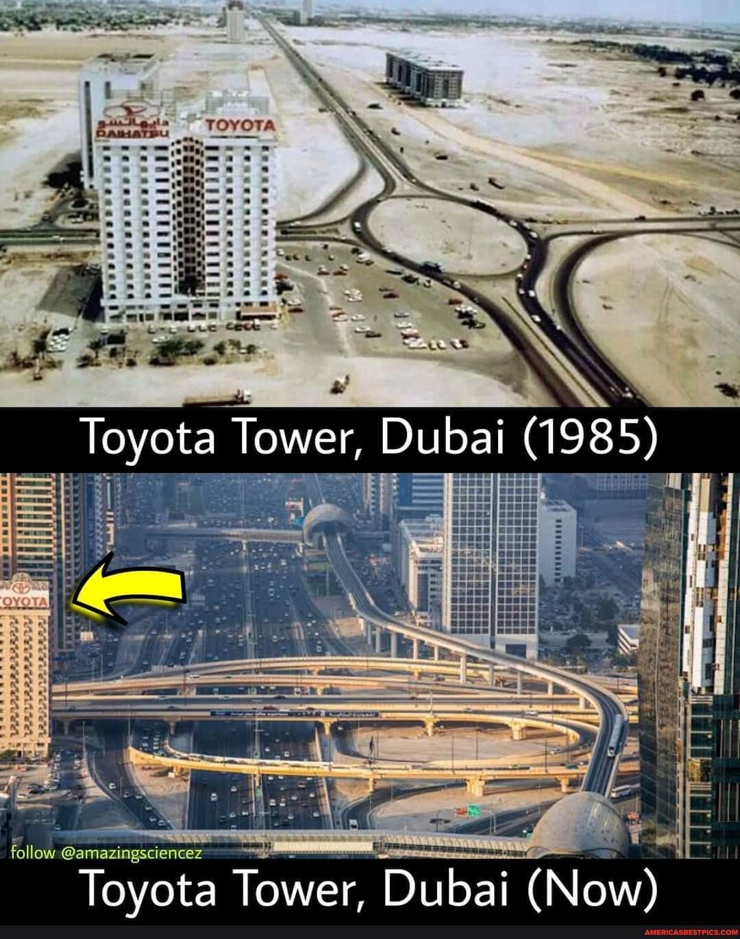 TOYOTA Toyota Tower, Dubai (1985) follow @amazingsciencez Toyota Tower ...