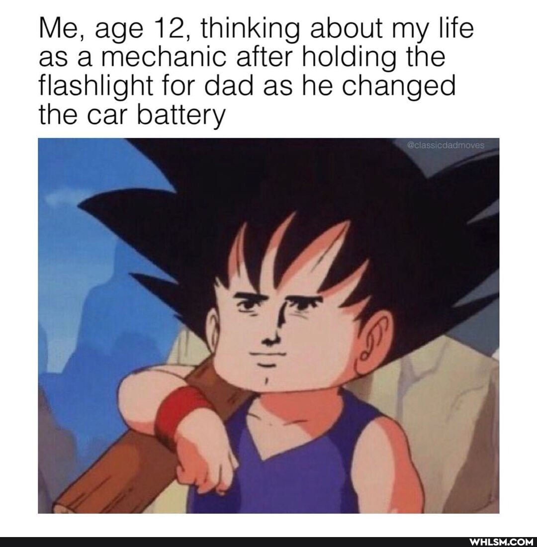 Me, age 12, thinking about my life as a mechanic after holding the flashlight for dad as he changed the car battery