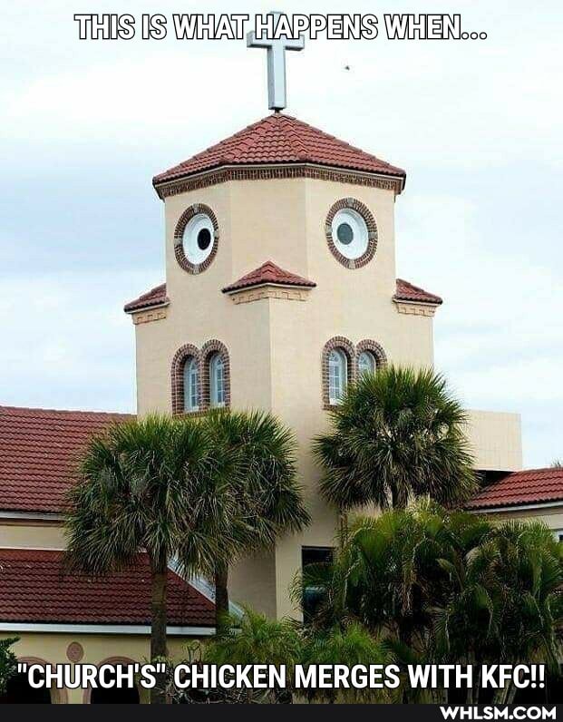 "CHURCH'S" CHICKEN MERGES WITH KFC!!