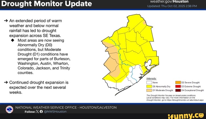 Drought Monitor Update An extended period of warm weather and below ...