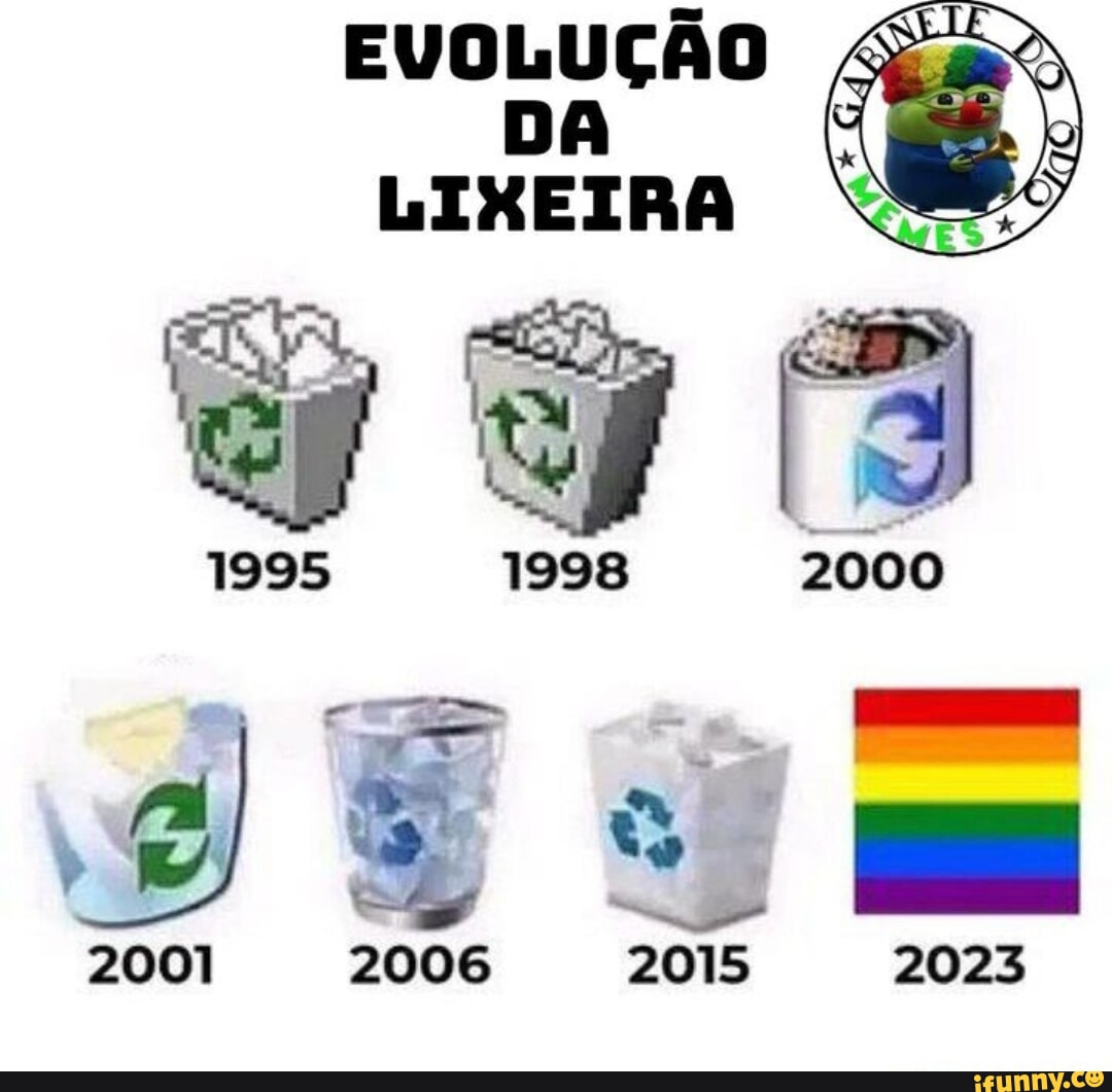 EVOLUÇÃO DA LIXEIRA iFunny Brazil