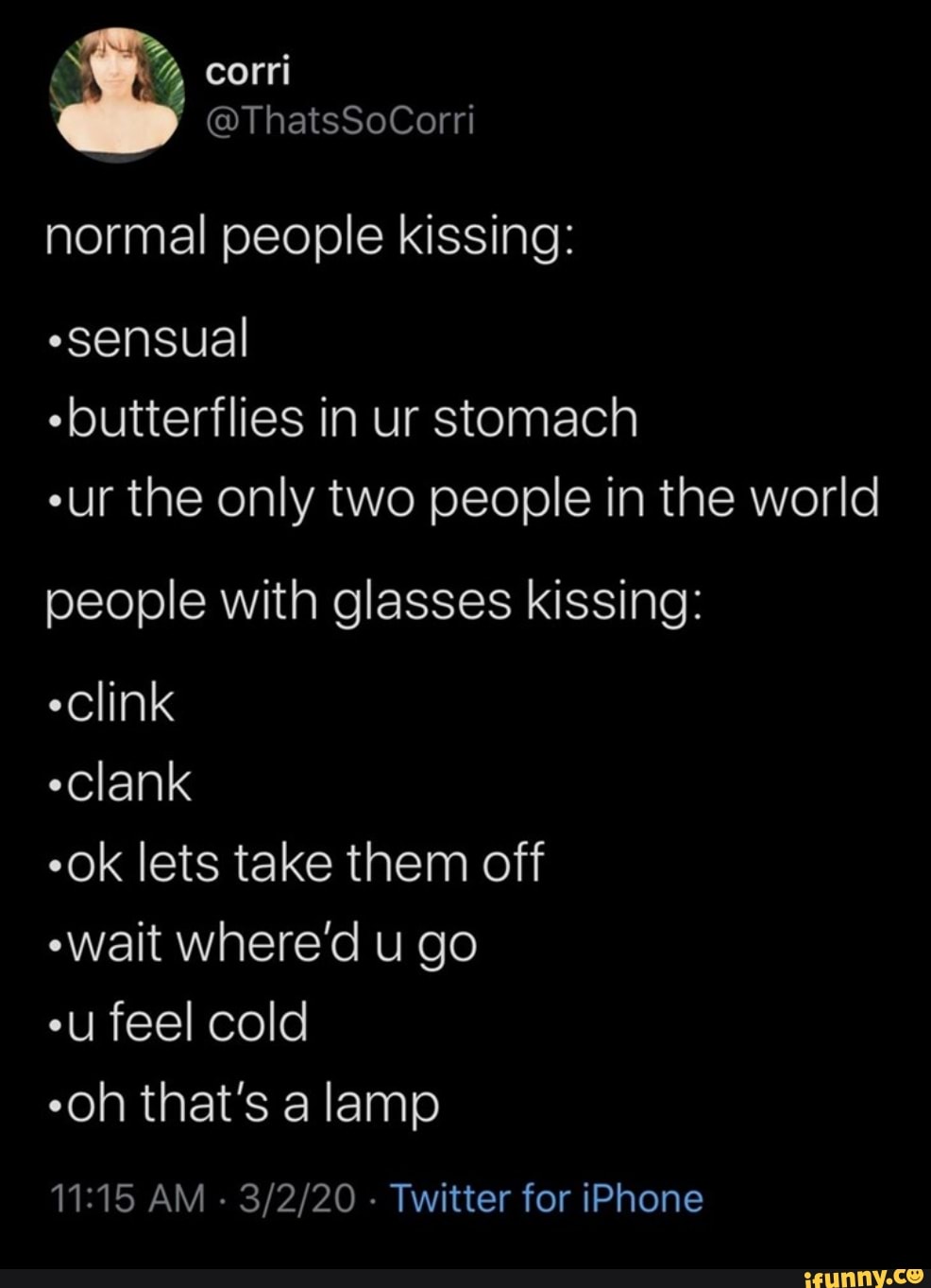 Normal people kissing: 