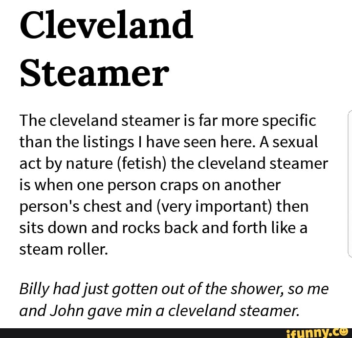 What Is A Cleveland Steamer Telegraph