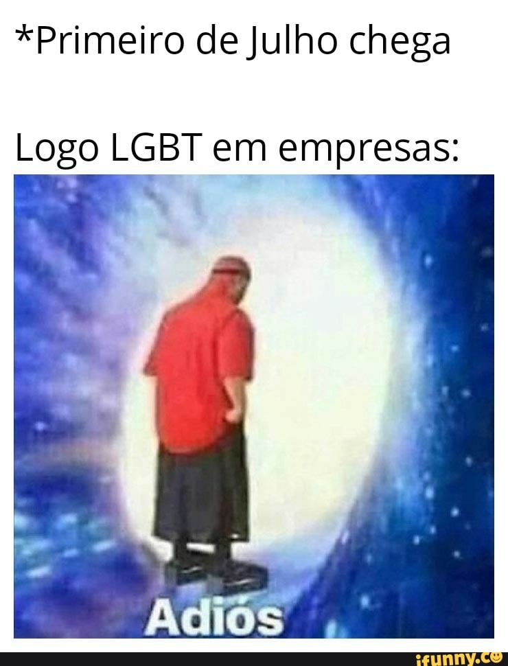 *Primeiro de Julho chega
Logo LGBT em empresas: