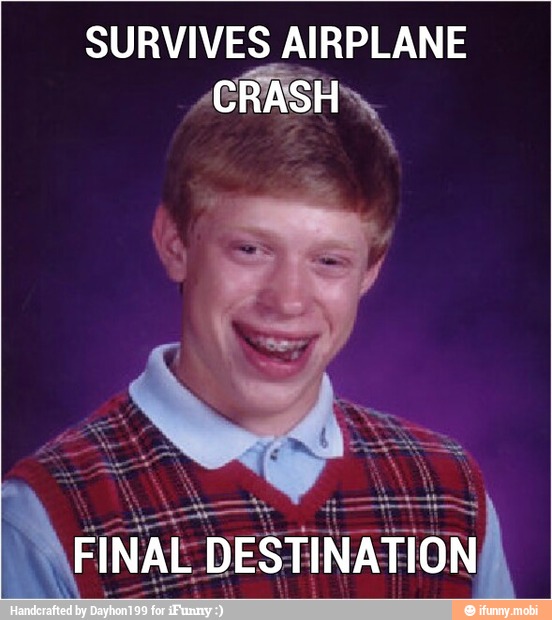 SURVIVES AIRPLANE
CRASH,
