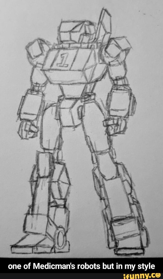 one of Medicman's robots but in my style - one of Medicman's robots but in my style