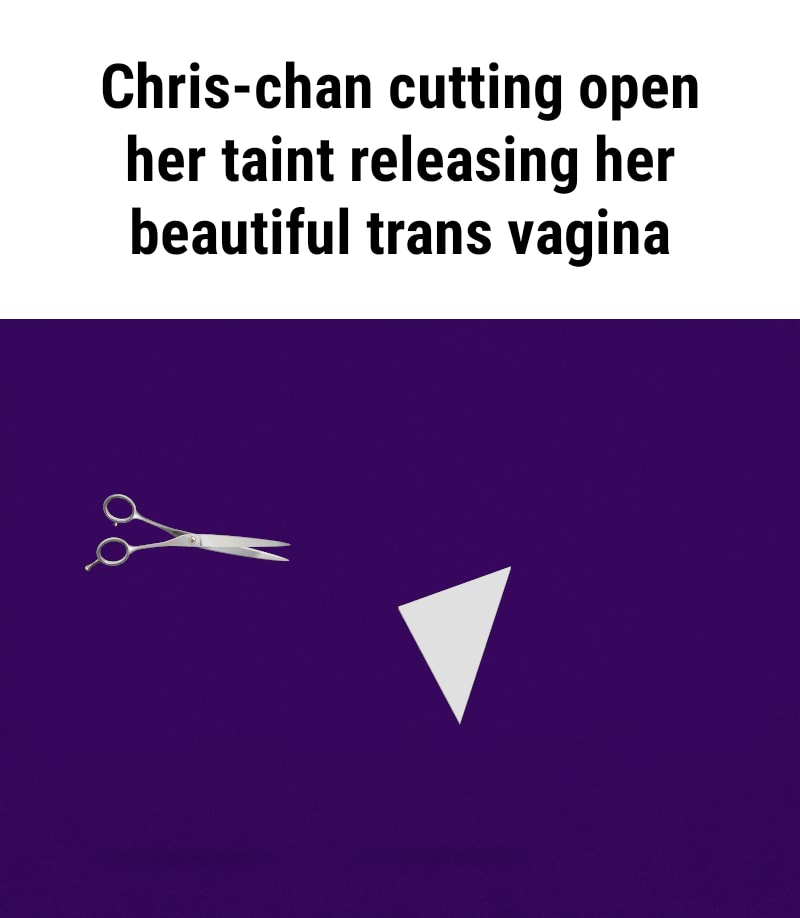 Chris Chan Cutting Open Her Taint Releasing Her Beautiful Trans Vagina