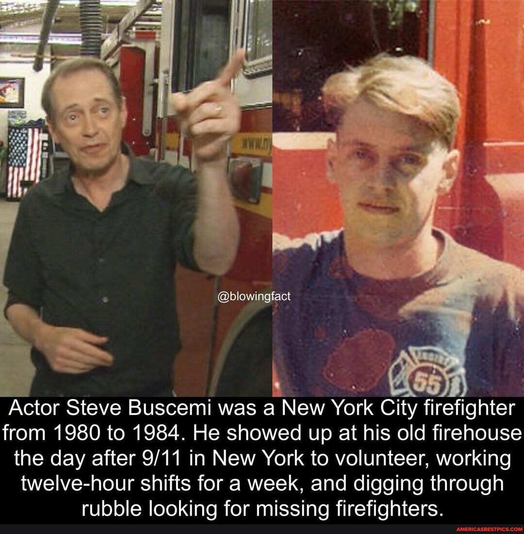 @blowingfact Actor Steve Buscemi was a New York City firefighter from ...