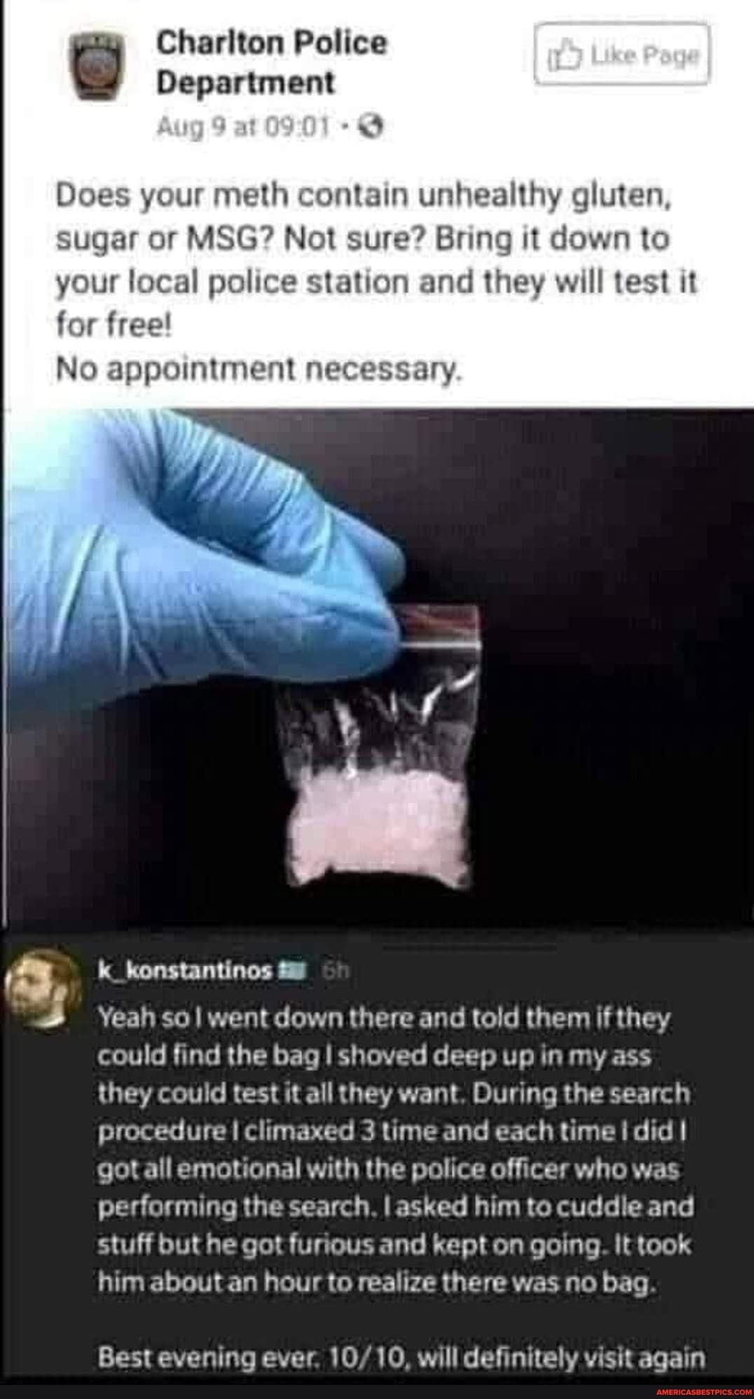 Chariton Police Department Does your meth contain unhealthy gluten