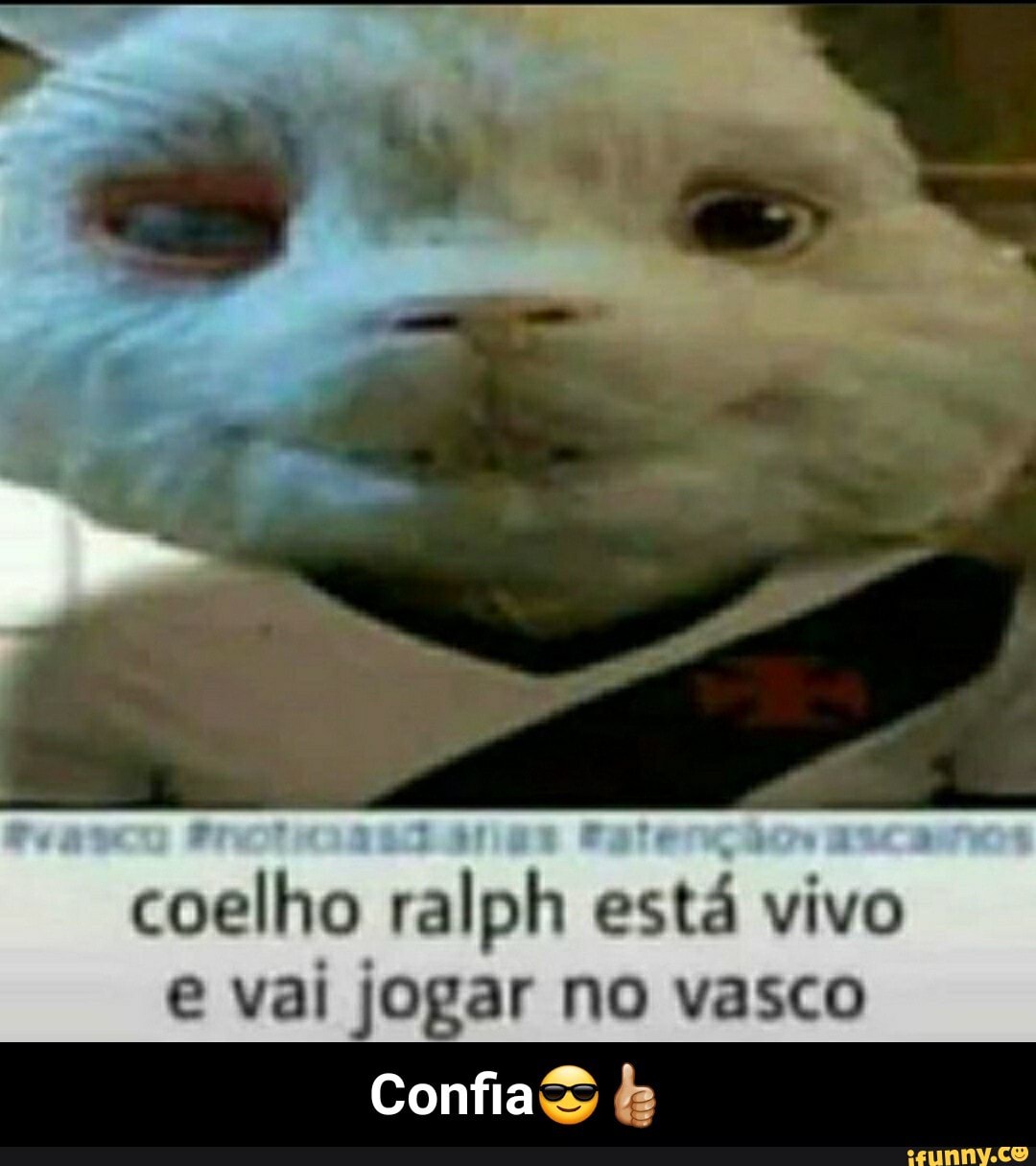 coelho ralph está vivo e vai jogar no vasco
Confia - Confia😎👍🏼