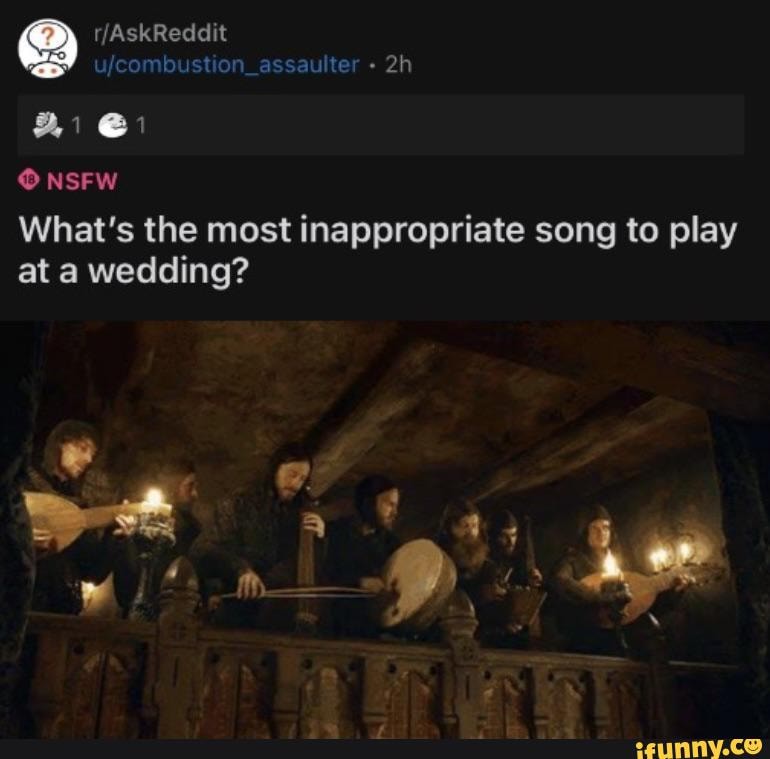 Assaulter Bi Bi NSFW What's the most inappropriate song to play at a ...