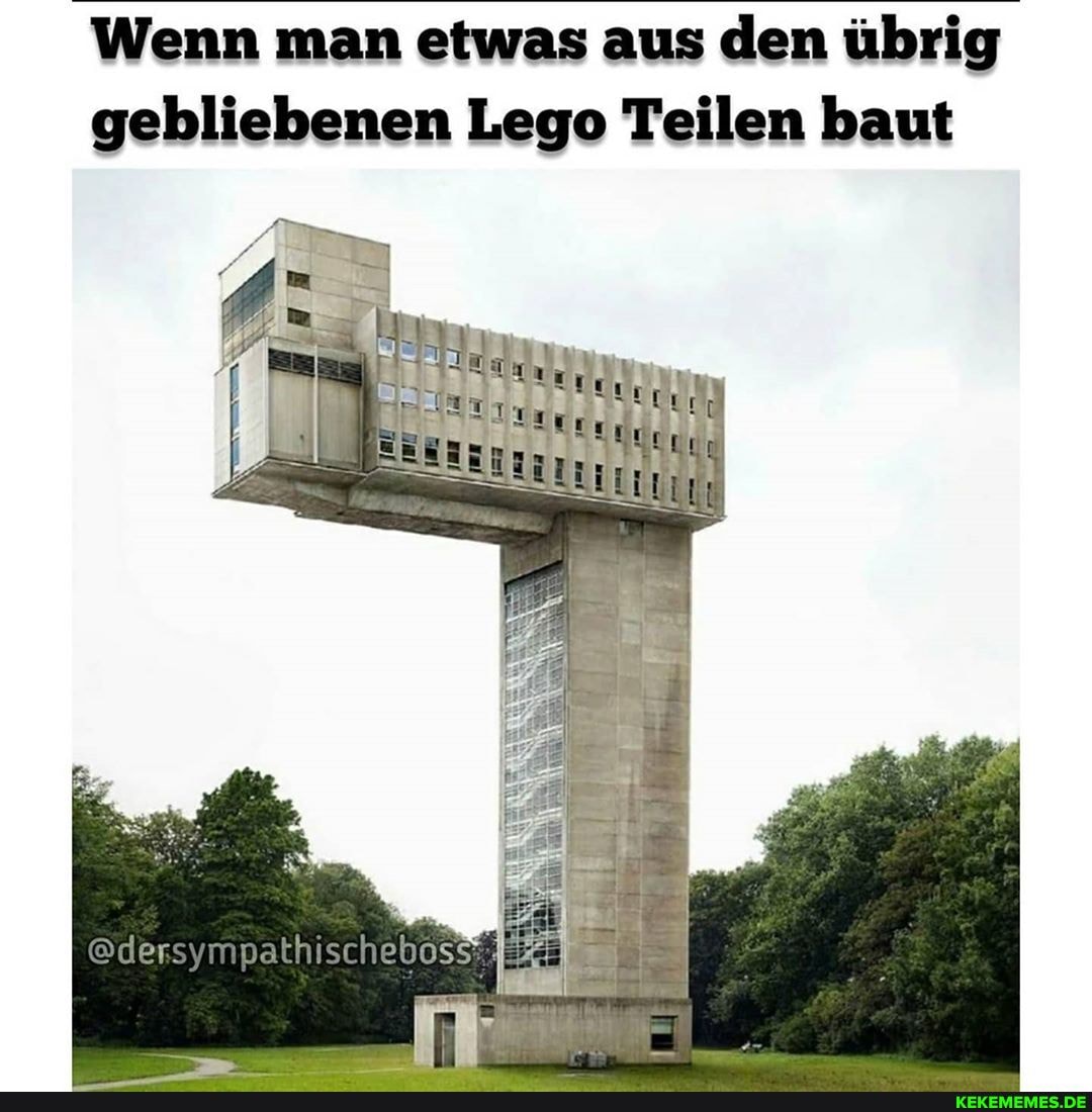 Wenn man etwas aus den übrig gebliebenen Lego Teilen baut