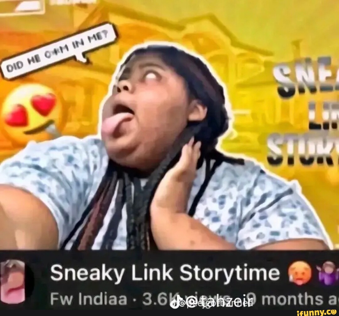 Sneaky Link Storytime Fw Indiaa 3.6 tahzeir months a iFunny
