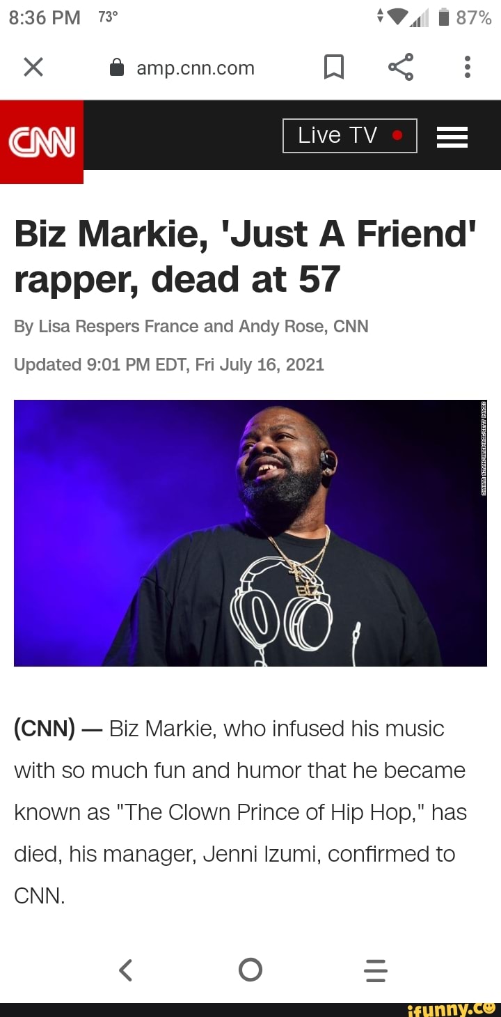 Biz Markie, 'Just a Friend' Rapper, Dead at 57