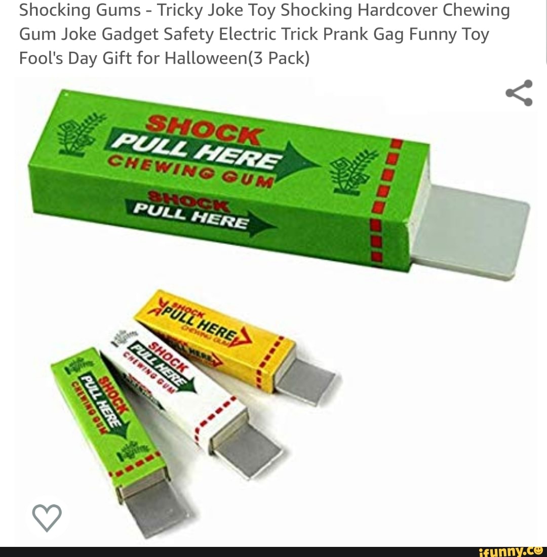 Shocking Gums Tricky Joke Toy Shocking Hardcover Chewing Gum Joke