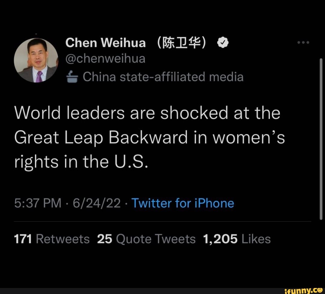 Chen Weihua (FR&) @chenweihua China state-affiliated media World ...