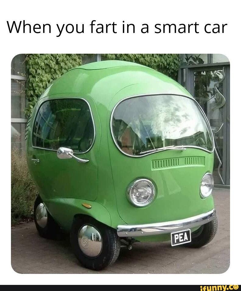 When you fart in a smart car - iFunny