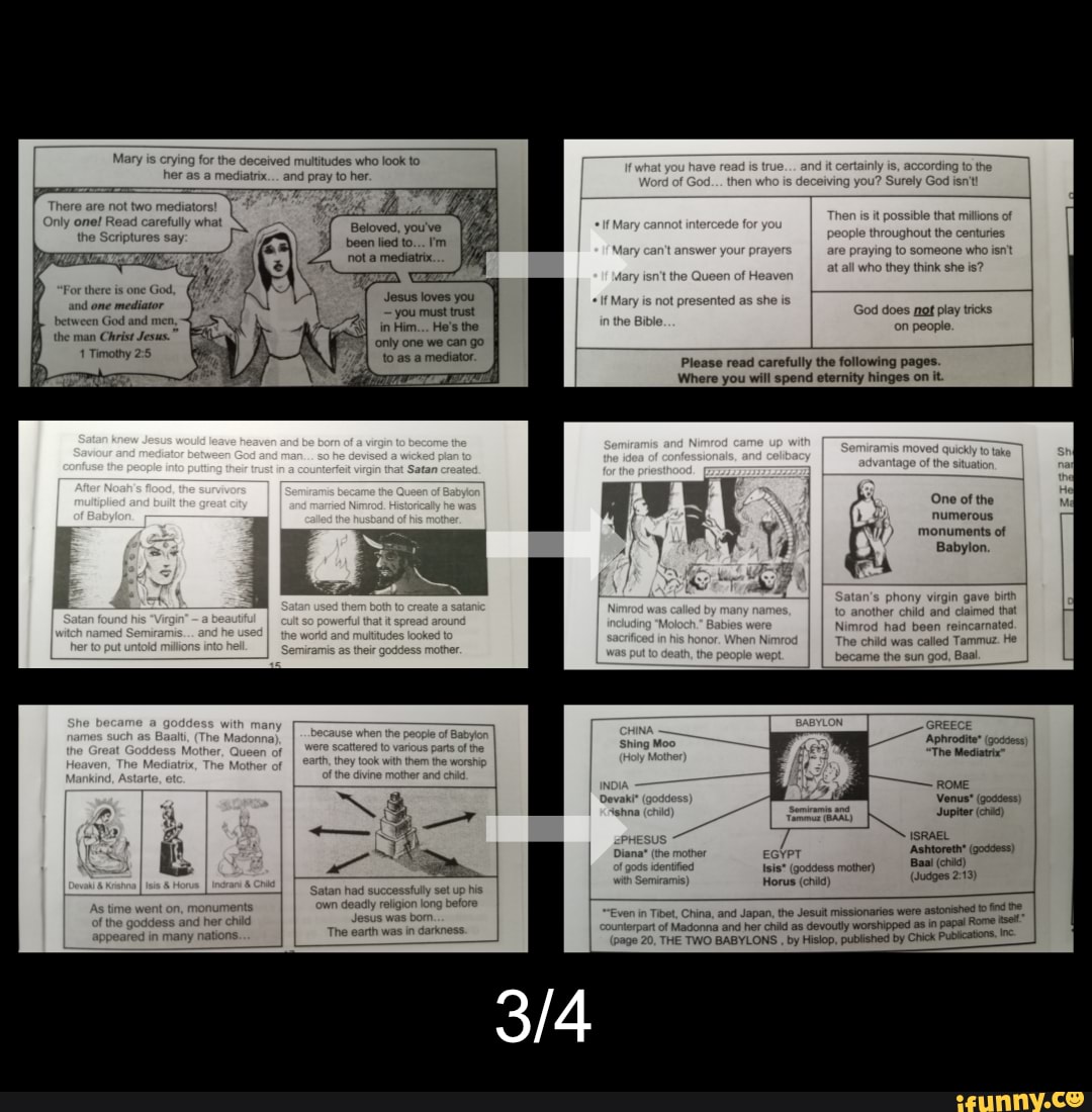 Why is Mary Crying? Mary is is crying her for the deceived mediatrix