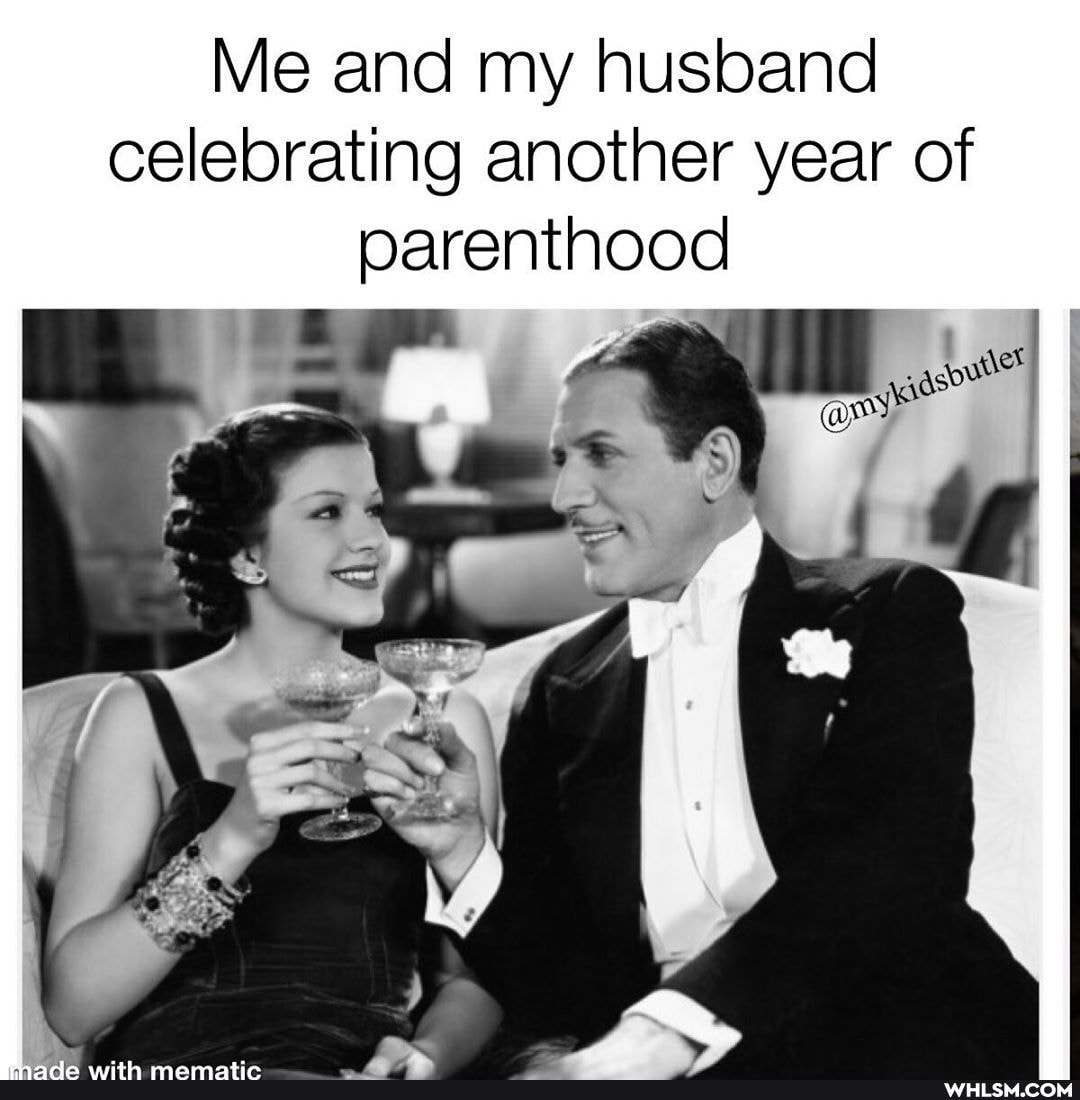 Me and my husband celebrating another year of
parenthood