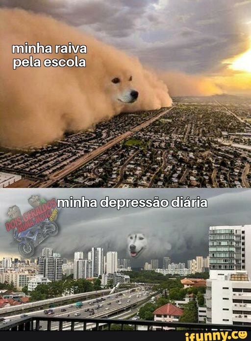 minha raiva pela escola
minha depressão diária