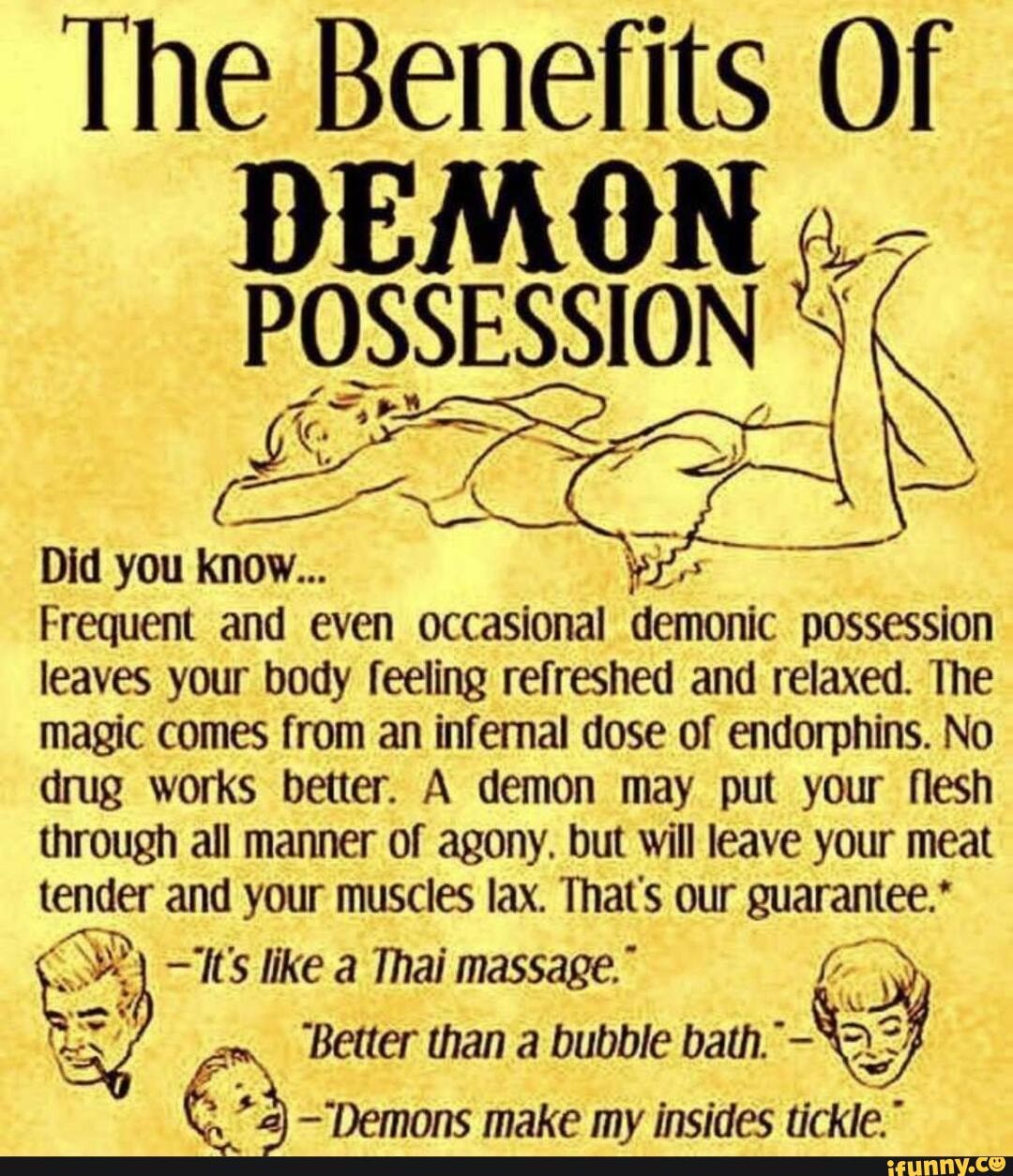 devil possession symptoms