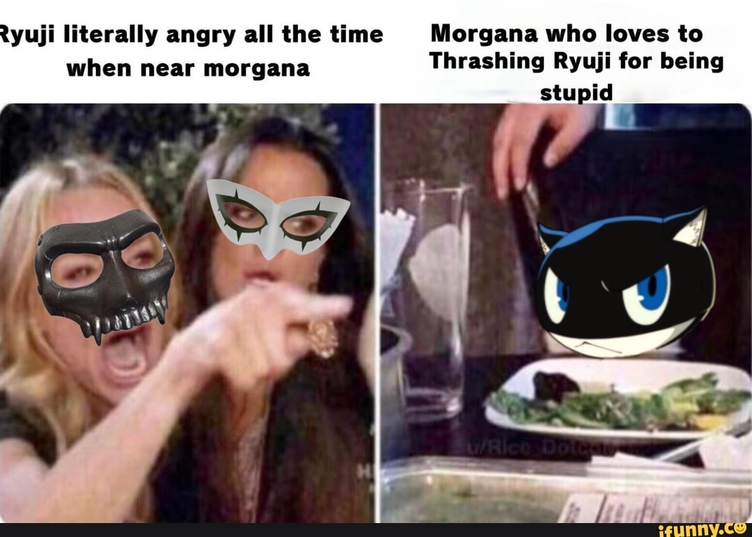 'yuji literally angry all the time Morgana who loves to when near ...