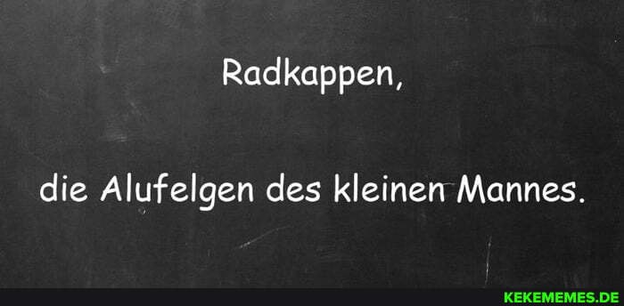 Radkappen,
die Alufelgen des kleinen Mannes.