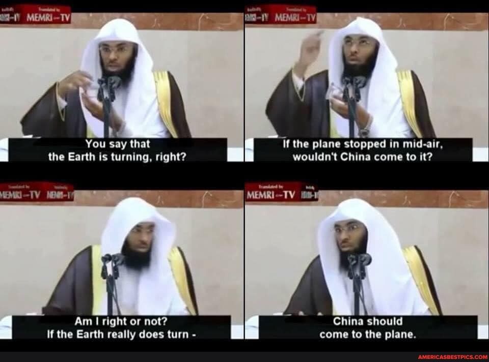 en
You say that 'If the plane stopped in mid-air, the Earth is turning, right? wouldn't China come to it?
=TY
Am right or not? China should
If the Earth really does turn - come to the plane.