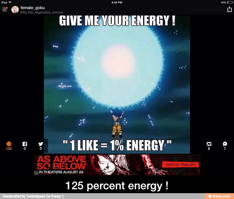 125 percent energy - 125 percent energy !