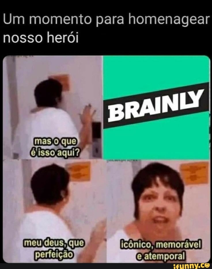 Um momento para homenagear nosso herói
mas que) isso meu deus, que icônico, memorável
perfeição e atemporal