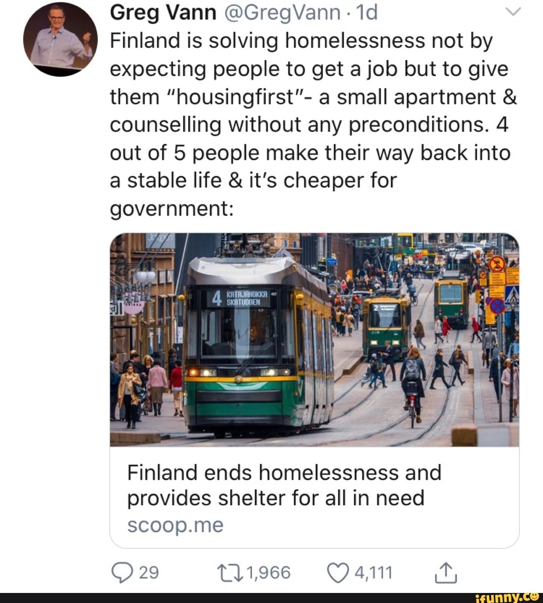 Finland is solving homelessness not by expecting people to get a job