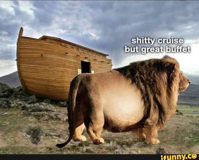 SHitty cruise, but great butfet - iFunny