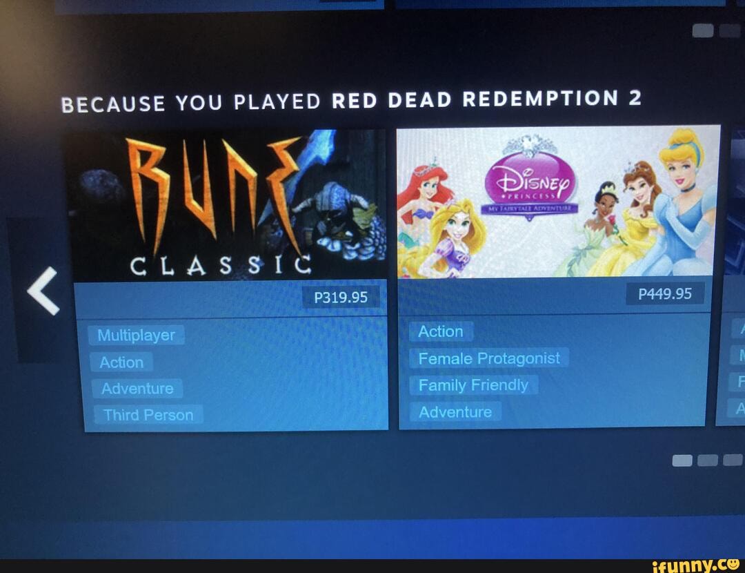BECAUSE YOU PLAYED RED DEAD REDEMPTION 2