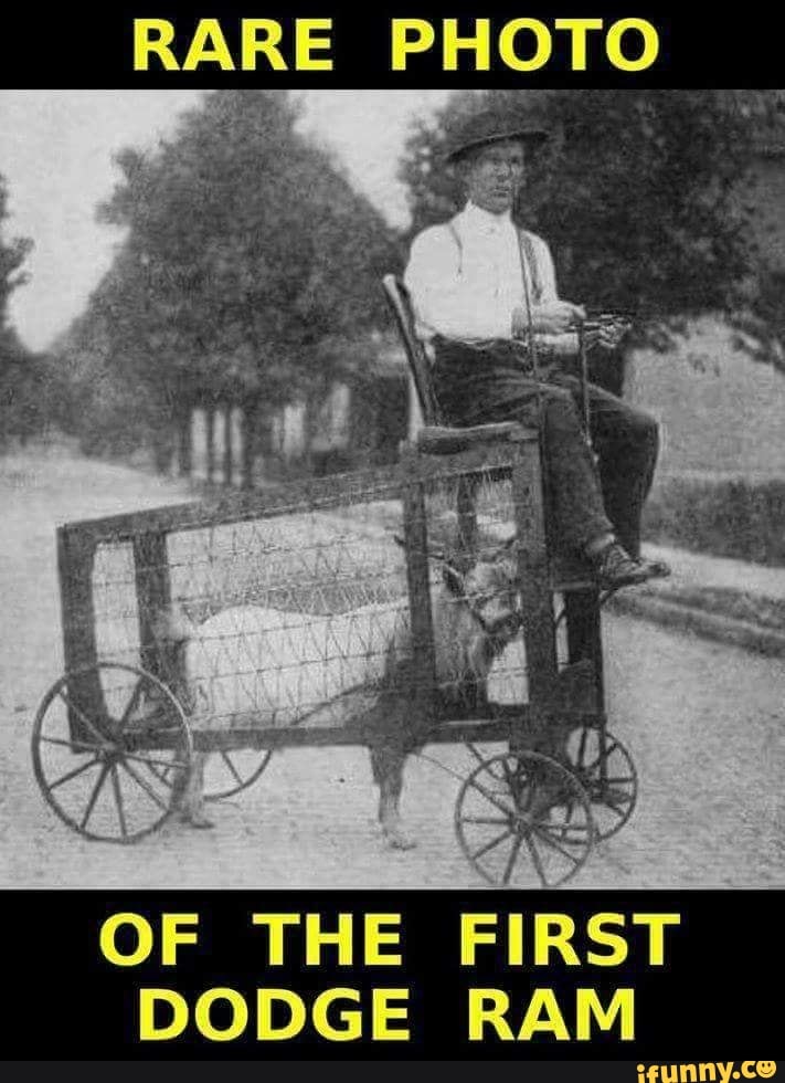 RARE PHOTO OF THE FIRST DODGE RAM - )