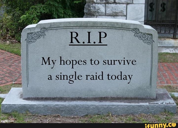 My hopes to survive
a single raid today