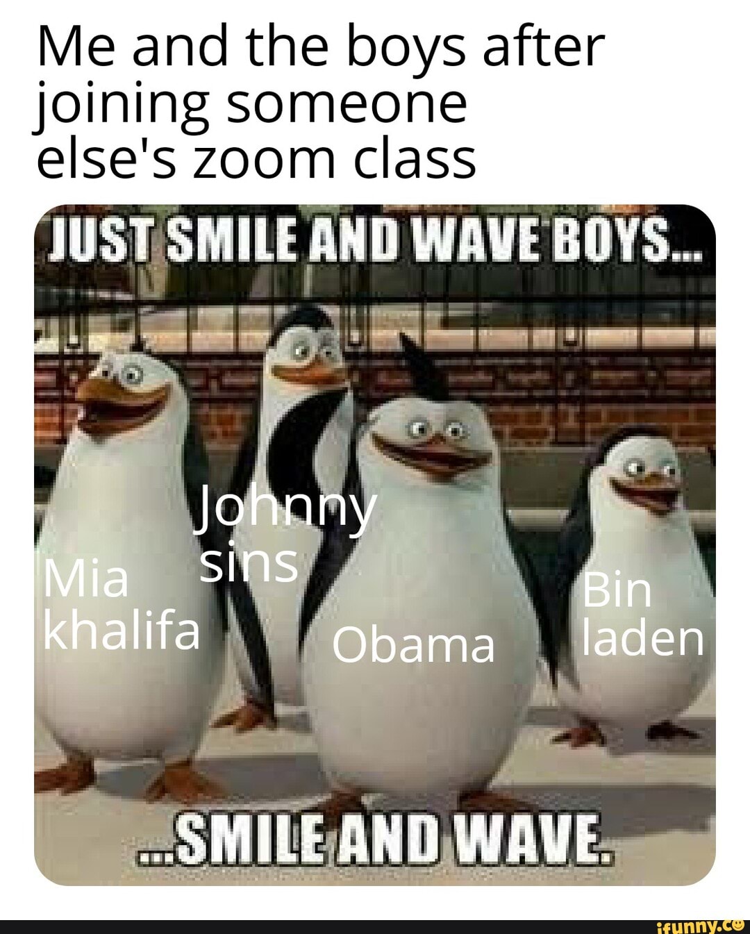 Смешные мемы с пингвинами. Мадагаскар мультфильм 2005 пингвины. Улыбаемся и машем. Smile and wave madagascar pigwiin. Smile and wave.