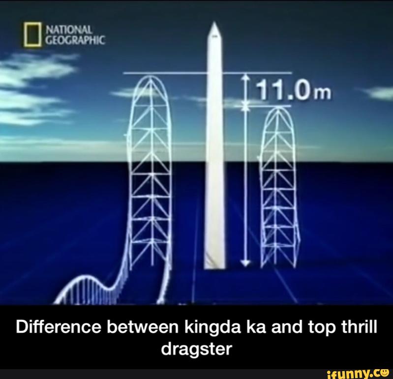 Difference between kingda ka and top thrill dragster - Difference