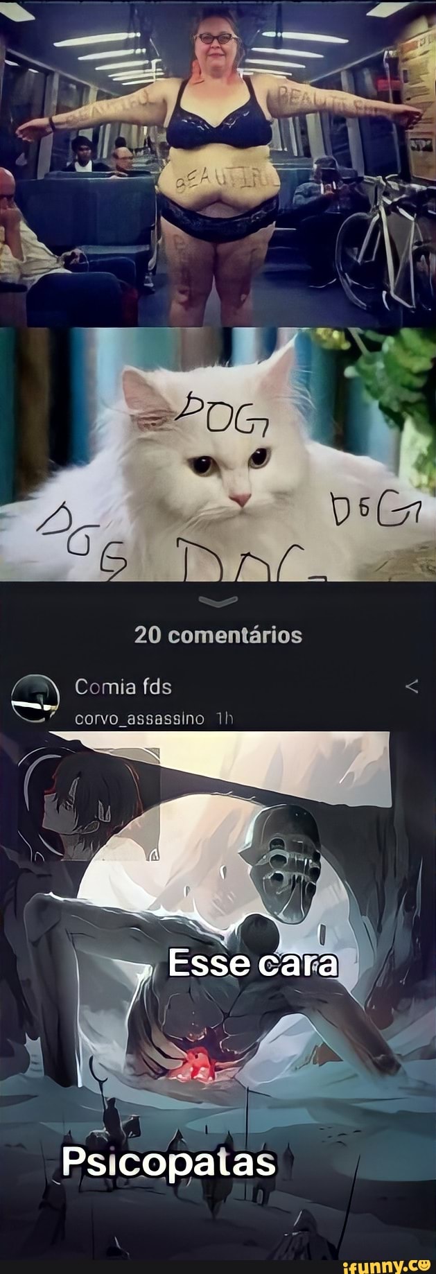 20 comentários
Comia fds
corvo assassino
Psicopatas