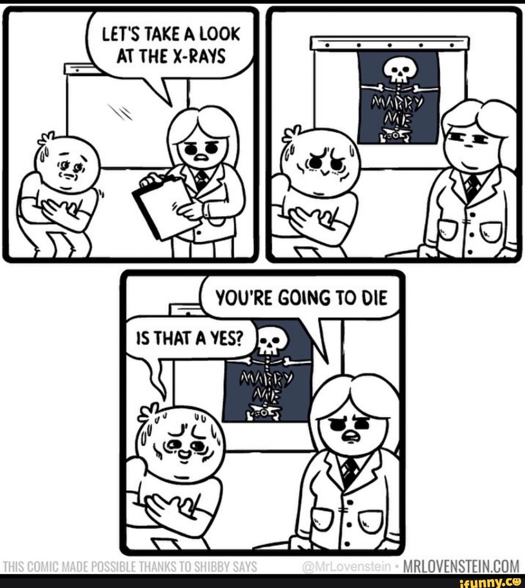LET'S TAKE A LOOK
AT THE X-RAYS