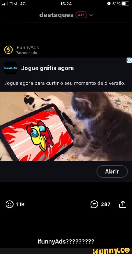 TIM 46
destaques (:12)
iFunnyAds
Patrocinado
Someze Jogue grátis agora
Jogue agora para curtir o seu momento de diversão.
Abrir
287
BB
IfunnyAds??' - IfunnyAds?????????