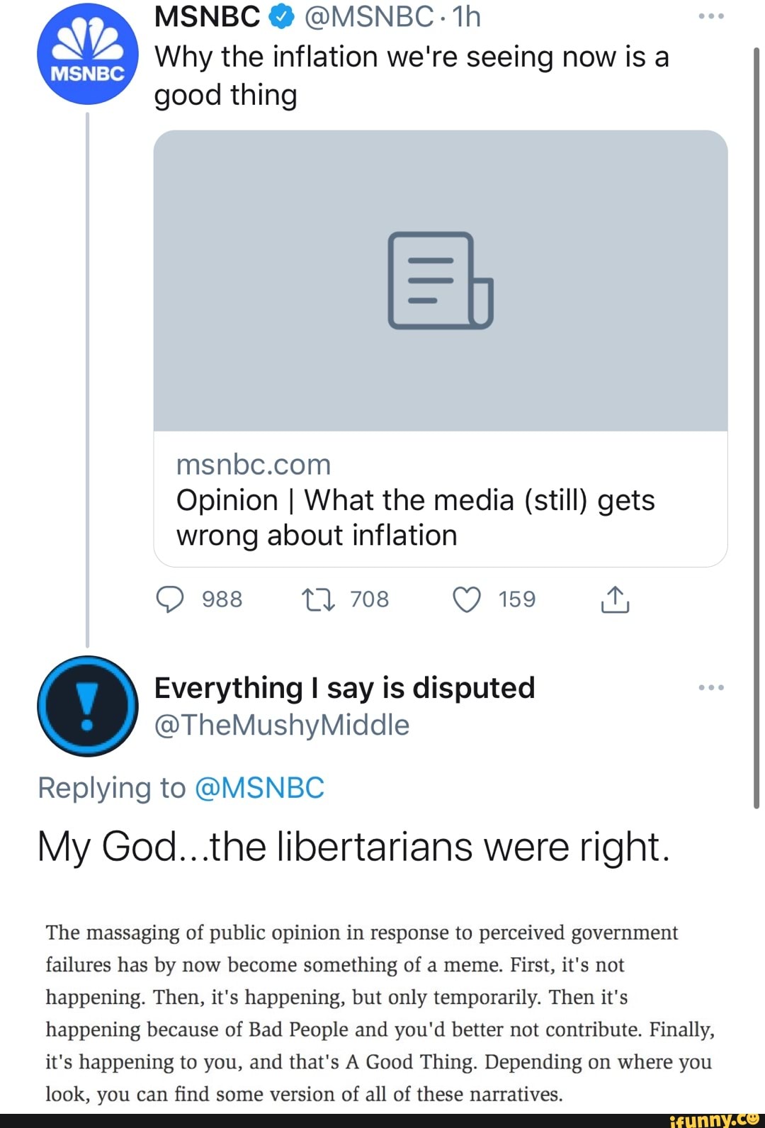 MSNBC @ @MSNBC. th Why the inflation we're seeing now is a good thing ...