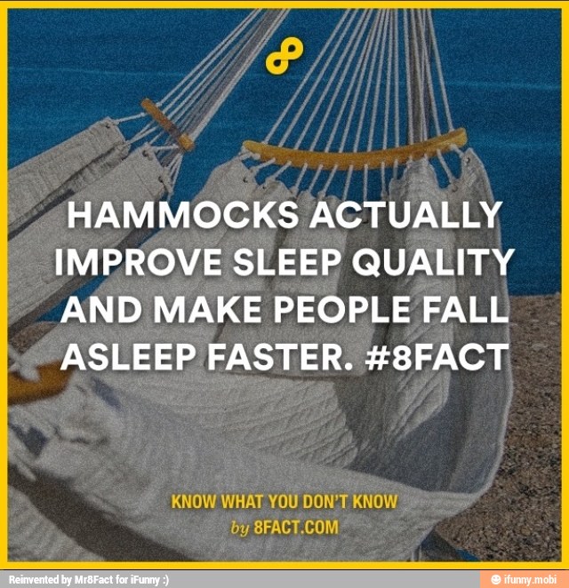 HAMMOCKS ACTUALLY IMPROVE SLEEP QUALITY AND MAKE PEOPLE FALL ASLEEP